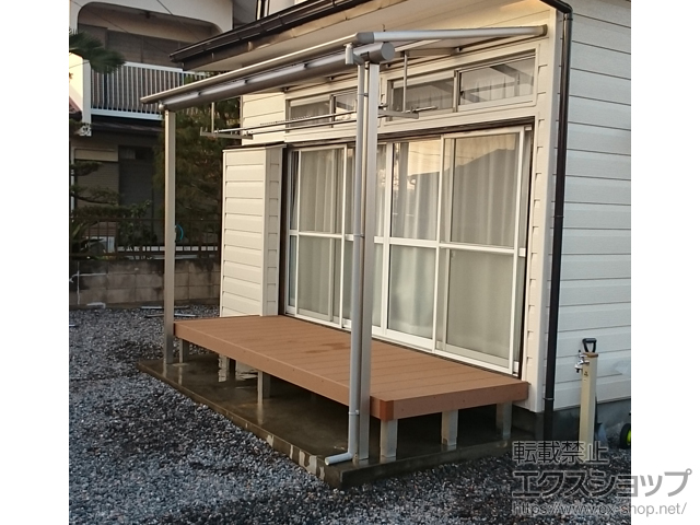 栃木県栃木市ののウッドデッキ マージウッドデッキ 施工例