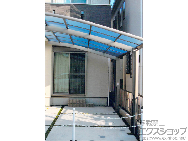 大阪府枚方市ののカーポート ネスカR (ラウンドスタイル) 積雪〜20cm対応 施工例