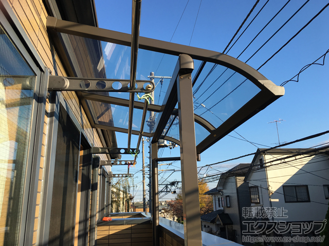 東京都町田市ののバルコニー・ベランダ屋根 スピーネ R型 屋根タイプ 単体 積雪〜20cm対応 施工例