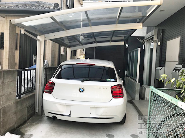 神奈川県座間市ののサイクルポート・駐輪場 レイナポートグランミニ 積雪〜20cm対応 施工例