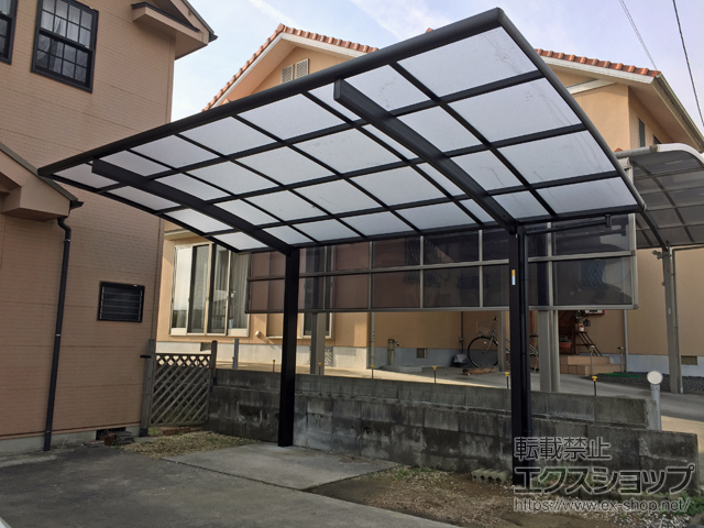 広島県福山市ののカーポート プレシオスポート 積雪〜20cm対応 施工例