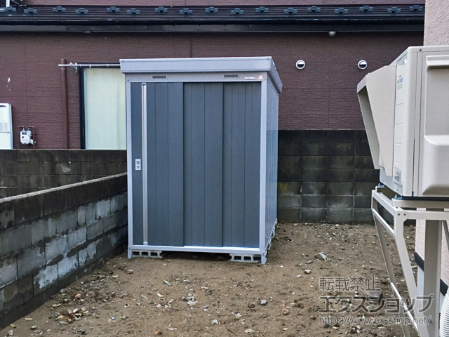秋田県秋田市のの物置・屋外倉庫 ネクスタ 一般型 1530×2210×2020 NXN-33CS-PG 施工例