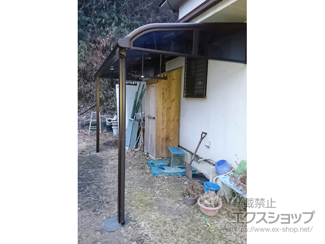 京都府亀岡市ののテラス屋根 プレシオステラス R型 テラスタイプ 単体 積雪〜20cm対応 施工例