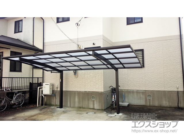 茨城県龍ケ崎市ののカーポート プレシオスポート 積雪〜20cm対応 施工例