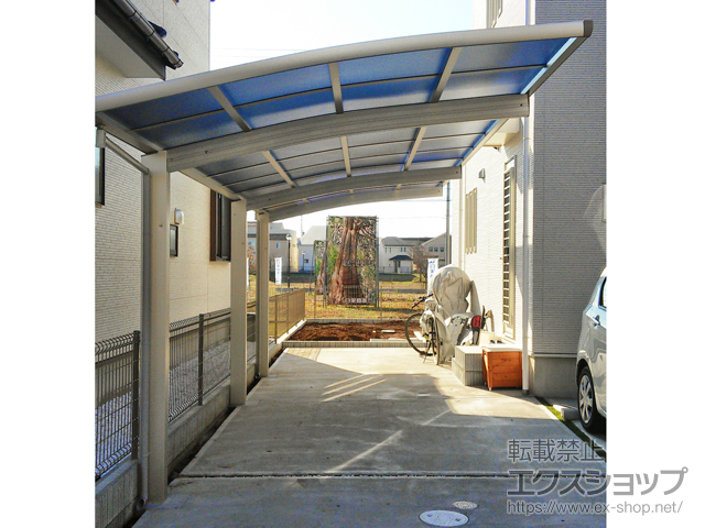 茨城県牛久市ののカーポート レイナポートグラン 延長　積雪〜20cm対応 施工例