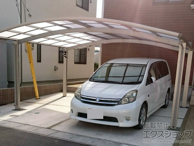 福島県伊達市ののカーポート プレシオスポート ワイド 積雪〜20cm対応 施工例