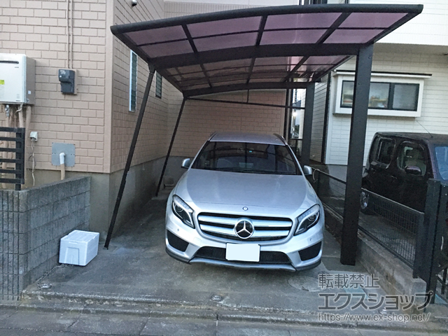 ののカーポート レイナポートREグラン 前下がり 積雪〜20cm対応 施工例