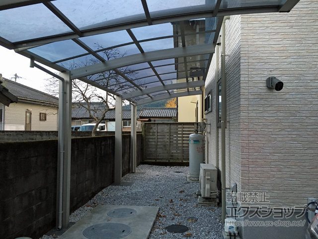 鹿児島県姶良郡蒲生町ののカーポート レイナポートグラン 延長　積雪〜20cm対応 施工例