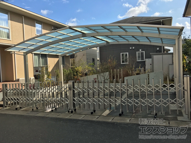 三重県伊賀市ののカーポート レイナトリプルポートグラン　積雪〜20cm対応 施工例