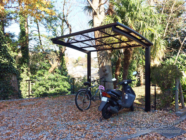 東京都町田市ののサイクルポート・駐輪場 ネスカRミニ (ラウンドスタイル) 積雪〜20cm対応 施工例