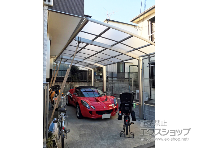 東京都目黒区ののカーポート レイナポートグラン 延長　積雪〜20cm対応 施工例