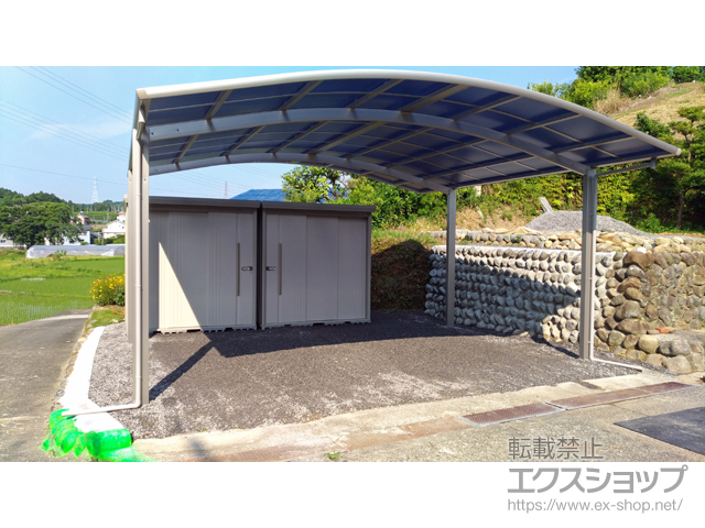 静岡県牧之原市ののカーポート レイナツインポートグラン　積雪〜20cm対応 施工例