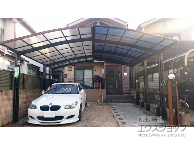 京都府京都市ののカーポート ネスカR (ラウンドスタイル) 積雪〜20cm対応 施工例