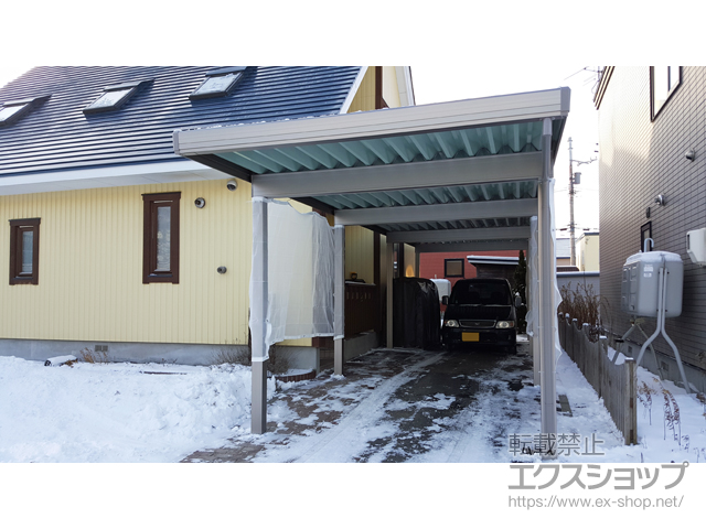 北海道札幌市のlixil リクシル トステム カーポート施工例 テリオスポートiii 3000 縦連棟 角柱8本柱 積雪 100cm対応 1 北海道札幌市のlixil リクシル トステム カーポート施工例 テリオスポートiii 3000 縦連棟 角柱8本柱 積雪 100cm対応 1