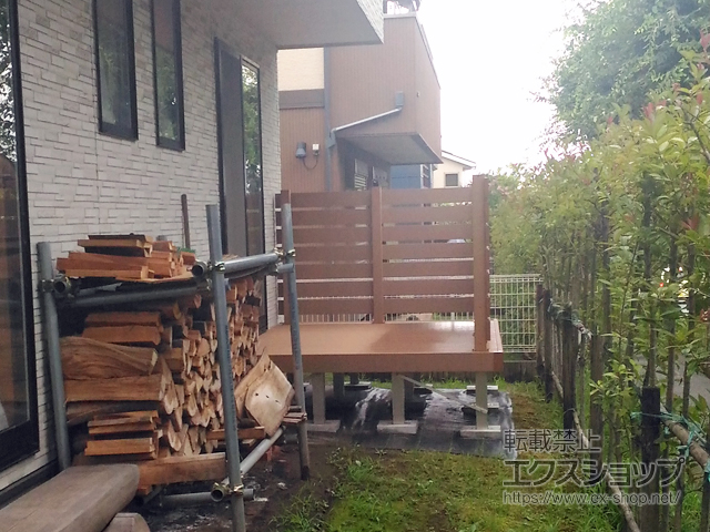 埼玉県日高市ののウッドデッキ マージウッドデッキ 施工例