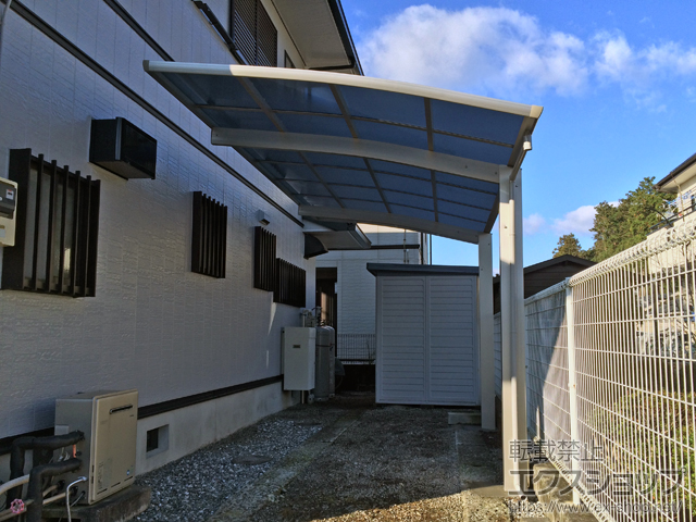 栃木県宇都宮市ののカーポート プレシオスポート 積雪〜20cm対応 施工例