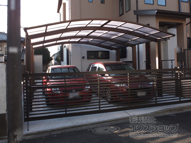 東京都多摩市ののカーポート レイナツインポートグラン50 積雪50cm対応 施工例