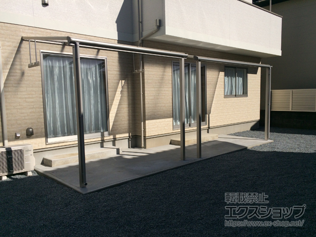 茨城県笠間市ののテラス屋根 ヴェクターテラス F型 テラスタイプ 単体 積雪〜20cm対応 施工例