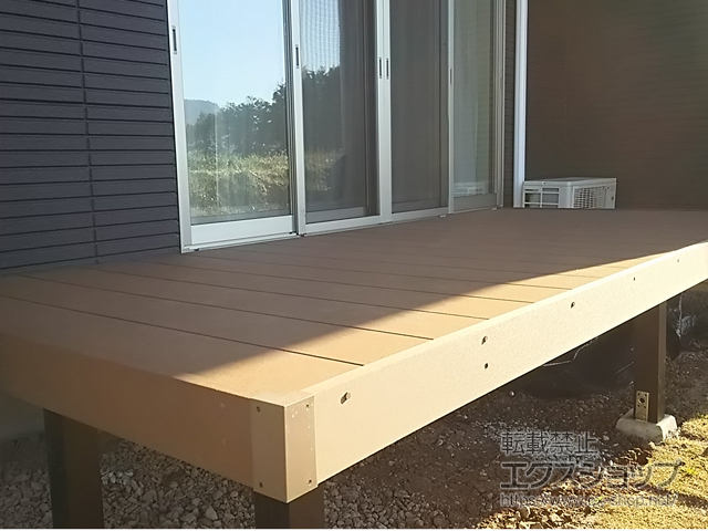 大分県中津市ののウッドデッキ マージウッドデッキ 施工例