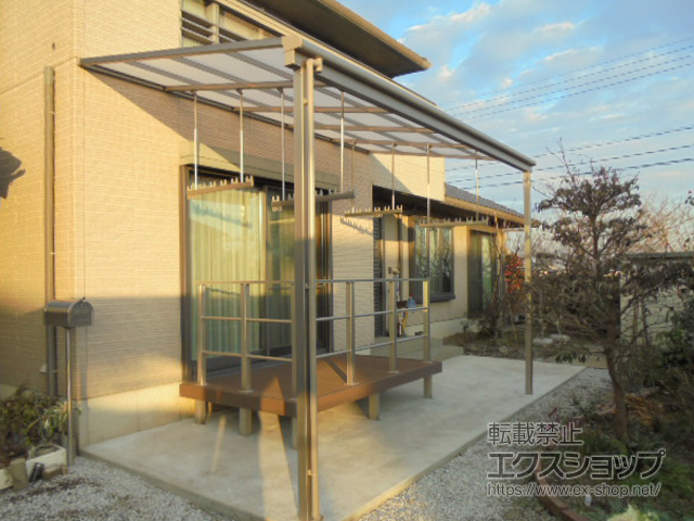 栃木県栃木市ののウッドデッキ リウッドデッキ 200 施工例