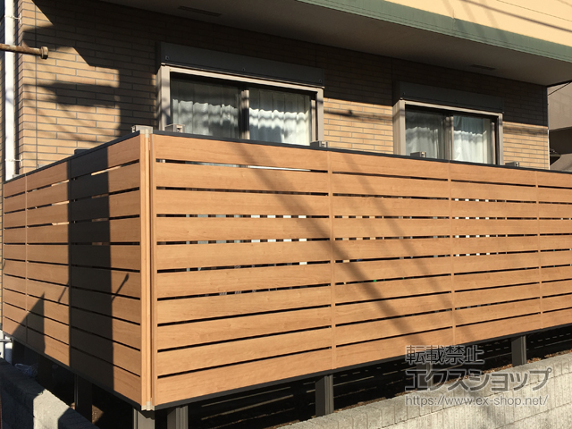 埼玉県さいたま市ののフェンス・柵 ジオーナフェンス YS型 マテリアルカラー アルミ多段柱II 施工例