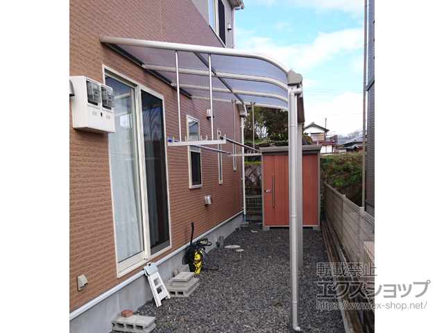 滋賀県甲賀市ののテラス屋根 ヴェクターテラス R型 テラスタイプ 単体 積雪〜20cm対応 施工例