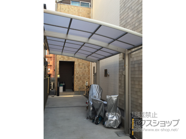 神奈川県横浜市ののカーポート プレシオスポート 積雪〜20cm対応 施工例