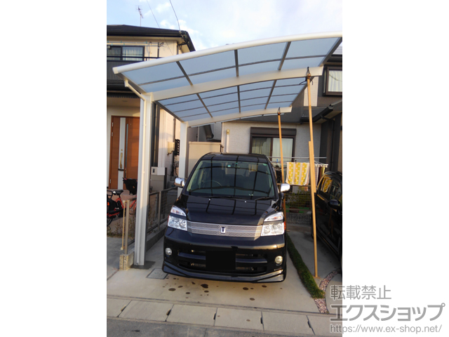 愛知県安城市ののカーポート ネスカR (ラウンドスタイル) 積雪〜20cm対応 施工例