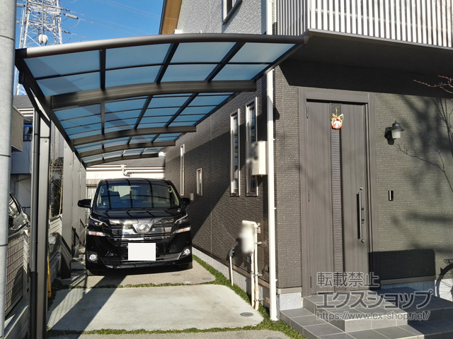 神奈川県横浜市ののカーポート レイナポートグラン 縦連棟 積雪〜20cm対応 施工例