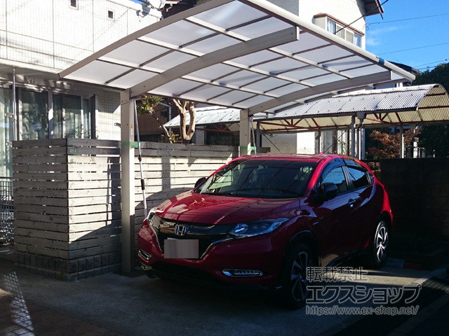 東京都世田谷区ののカーポート プレシオスポート 積雪〜20cm対応 施工例