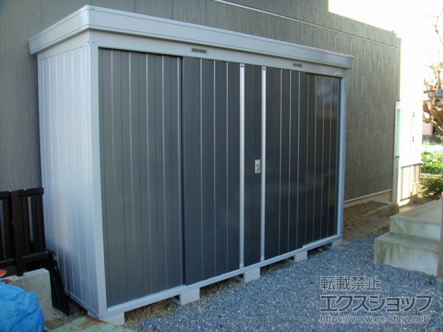 岐阜県各務原市のの物置・屋外倉庫 ネクスタ 一般型 3050×950×2020 NXN-29S-PG 施工例