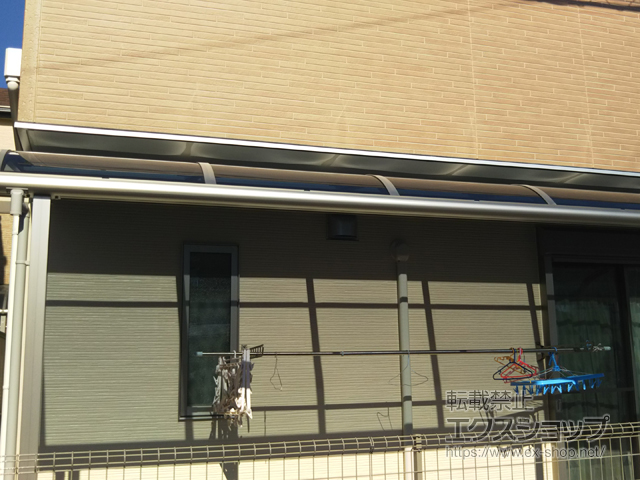 東京都八王子市ののテラス屋根 プレシオステラス R型 テラスタイプ 連棟　積雪〜20cm対応 施工例