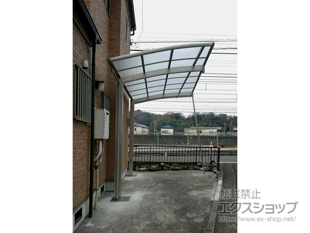 神奈川県横浜市ののカーポート レイナポートグラン　積雪〜20cm対応*台形加工納まり 施工例