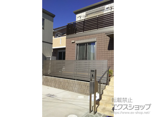 千葉県流山市ののフェンス・柵 セレビューフェンス R3型 フリーポールタイプ 施工例