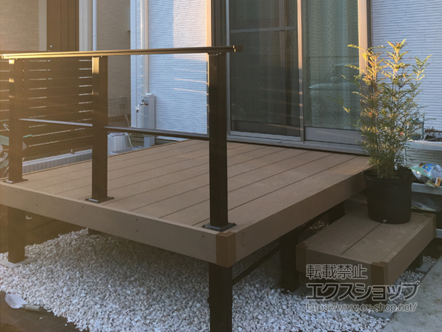 千葉県流山市ののウッドデッキ リウッドデッキ 200 施工例