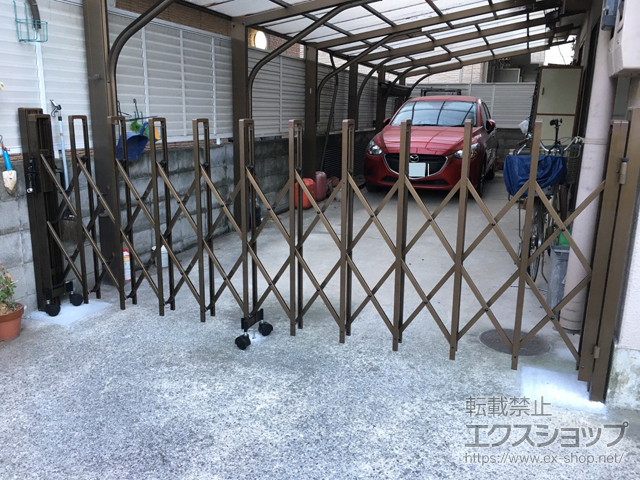 東京都大田区ののカーゲート トリップゲート RB型 ノンレール 片開き 32S 施工例