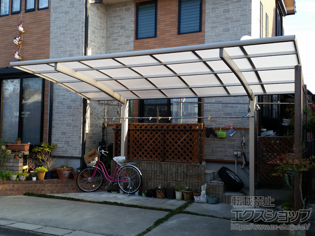 滋賀県近江八幡市ののカーポート プレシオスポート 積雪〜20cm対応 施工例