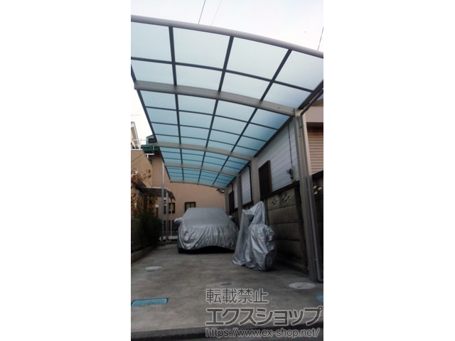 神奈川県平塚市ののカーポート レイナポートグラン 縦連棟　積雪〜20cm対応 施工例