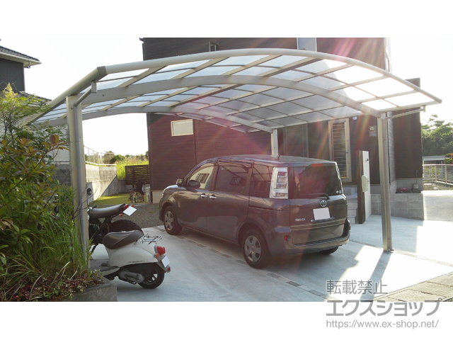 鹿児島県いちき串木野市ののカーポート レイナツインポートグラン　積雪〜20cm対応 施工例