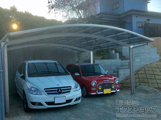 福岡県古賀市ののカーポート レイナツインポートグラン　積雪〜20cm対応 施工例
