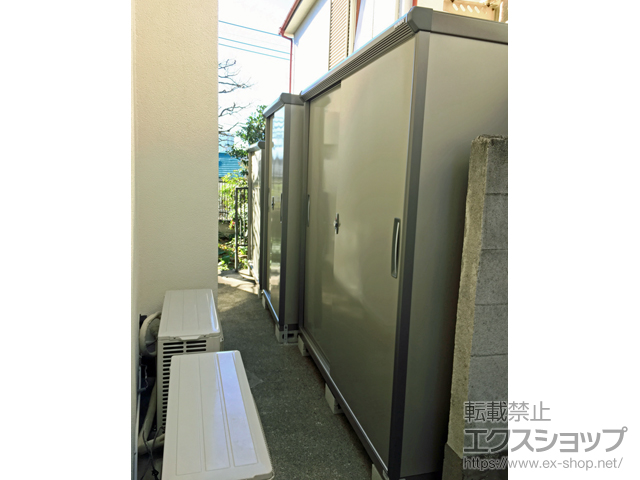 東京都大田区のの物置・屋外倉庫 ナイソーシスター 一般型 1300×700×1620 KMX-137D 施工例