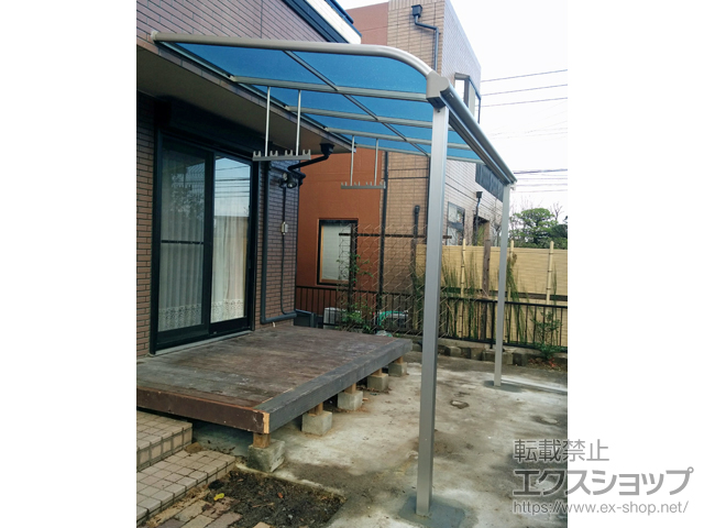 福岡県京都郡苅田町ののテラス屋根 ヴェクターテラス R型 テラスタイプ 単体 積雪〜20cm対応 施工例