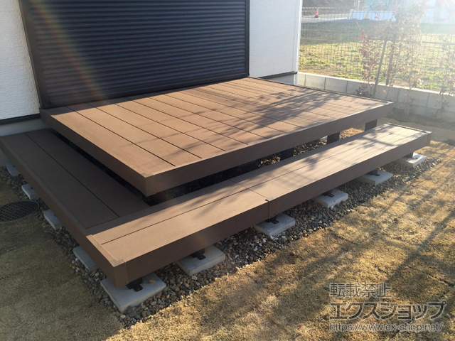 千葉県流山市ののウッドデッキ リウッドデッキ 200 施工例