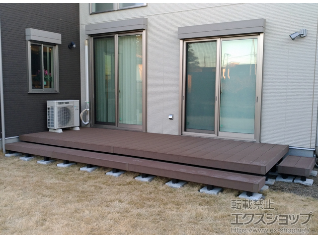 茨城県稲敷郡阿見町ののウッドデッキ リウッドデッキ 200 施工例