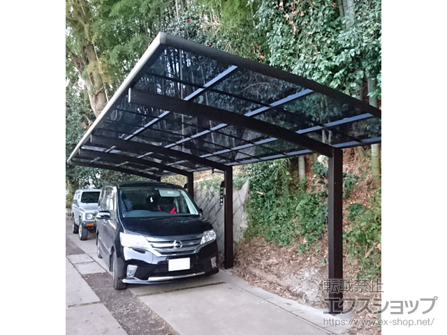 神奈川県中郡二宮町ののカーポート レイナポートグラン 縦連棟　積雪〜20cm対応 施工例
