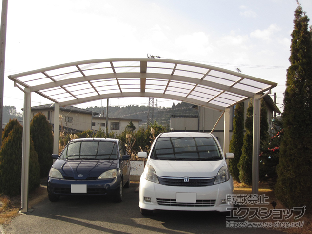 宮城県宮城郡松島町ののカーポート レイナツインポートグラン　積雪〜20cm対応 施工例