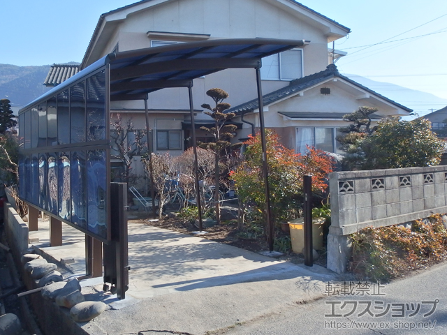 長野県松本市ののカーポート レイナポートグラン50 積雪〜50cm対応 施工例