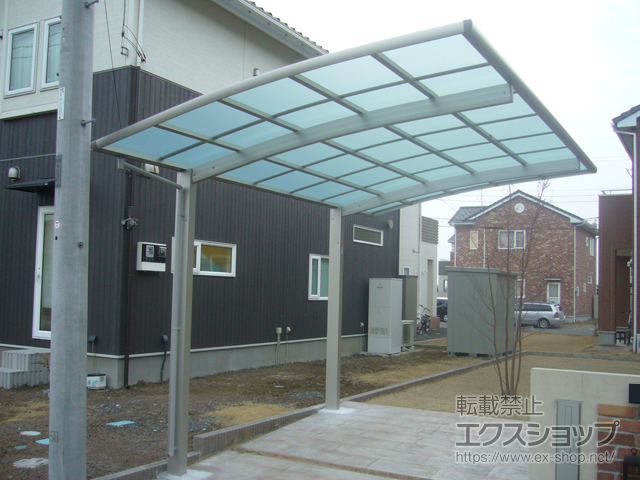 茨城県桜川市ののカーポート レイナポートグラン　積雪〜20cm対応 施工例