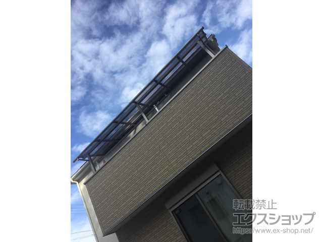 兵庫県神戸市ののバルコニー・ベランダ屋根 スピーネ R型 屋根タイプ 連棟 積雪〜20cm対応 施工例
