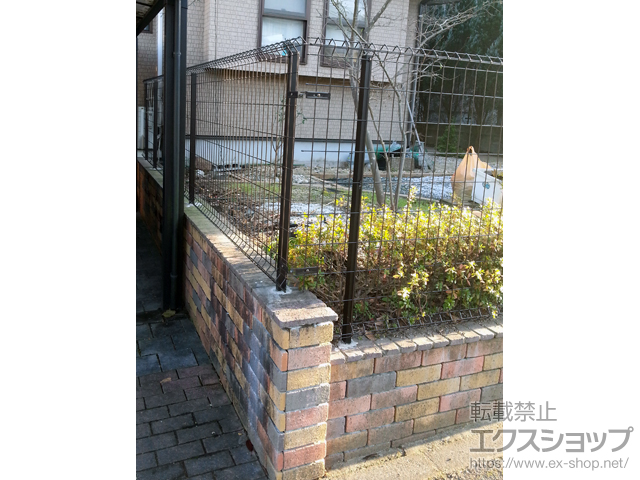 福岡県大野城市ののフェンス・柵 イーネットフェンス1F型 自由柱 施工例